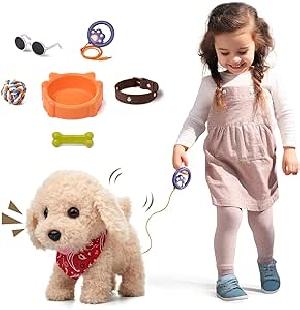 Bekijk leuke cadeautip : TUMAMA Speelgoedhond, elektronische wandelende hond